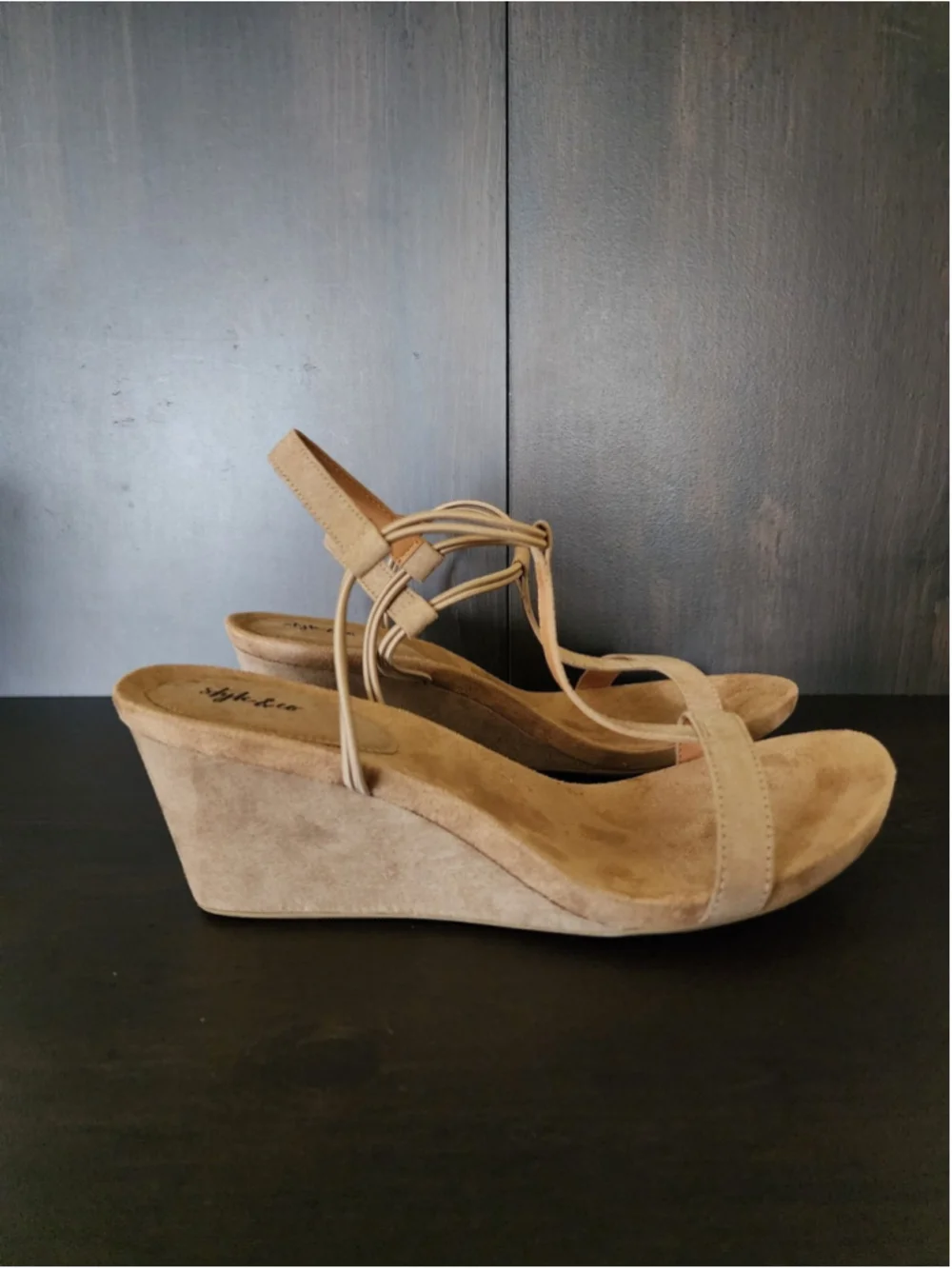 Style & Co. Women's Mulan Strappy Wedge Sandals Size 12 M Taupe